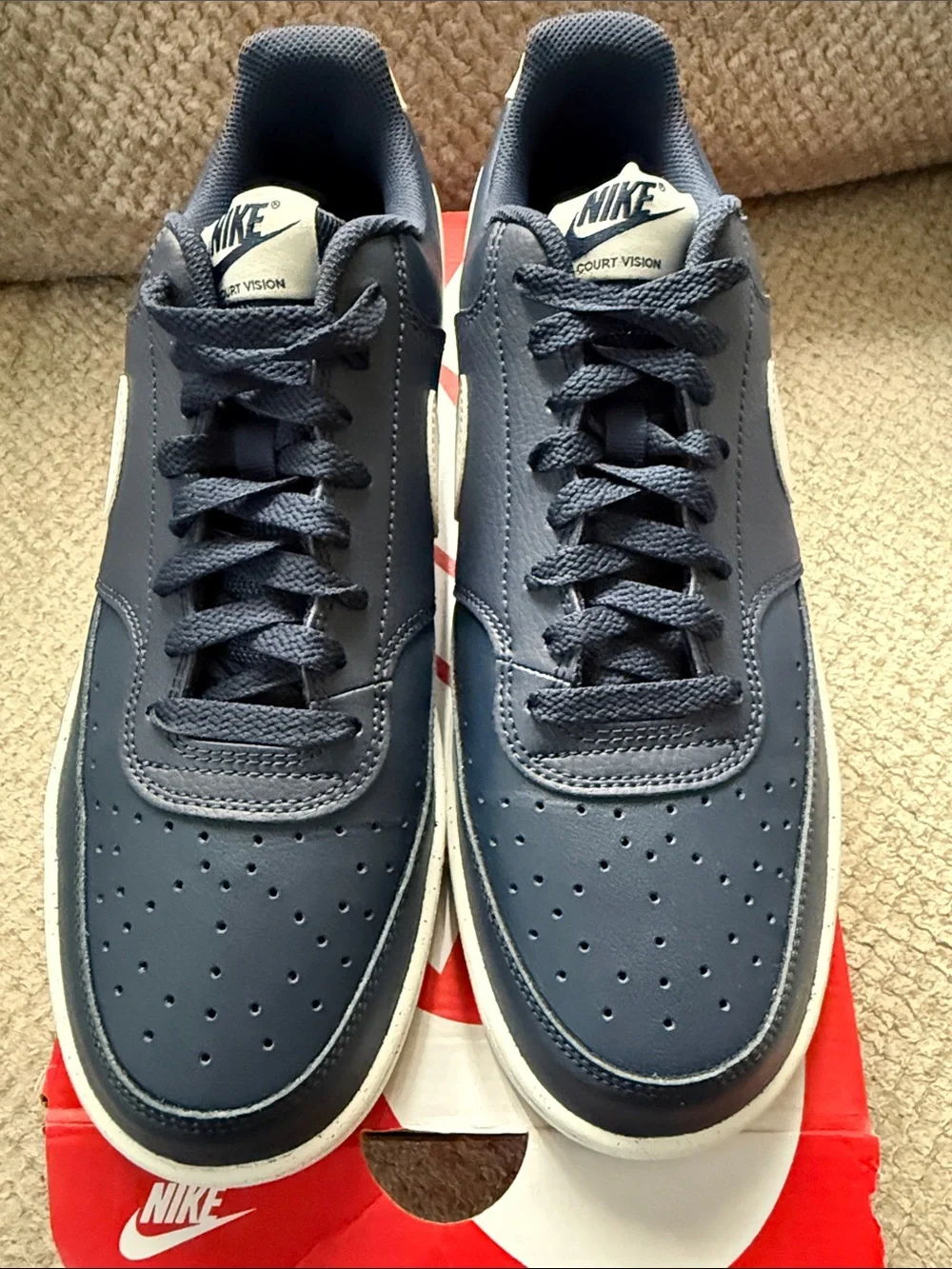 Nike Court Vision LO Obsidian (Blue) Summit (White)